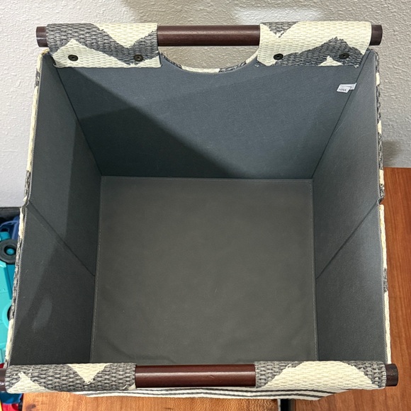 Chevron Patterned Storage Basket - Picture 2 of 5